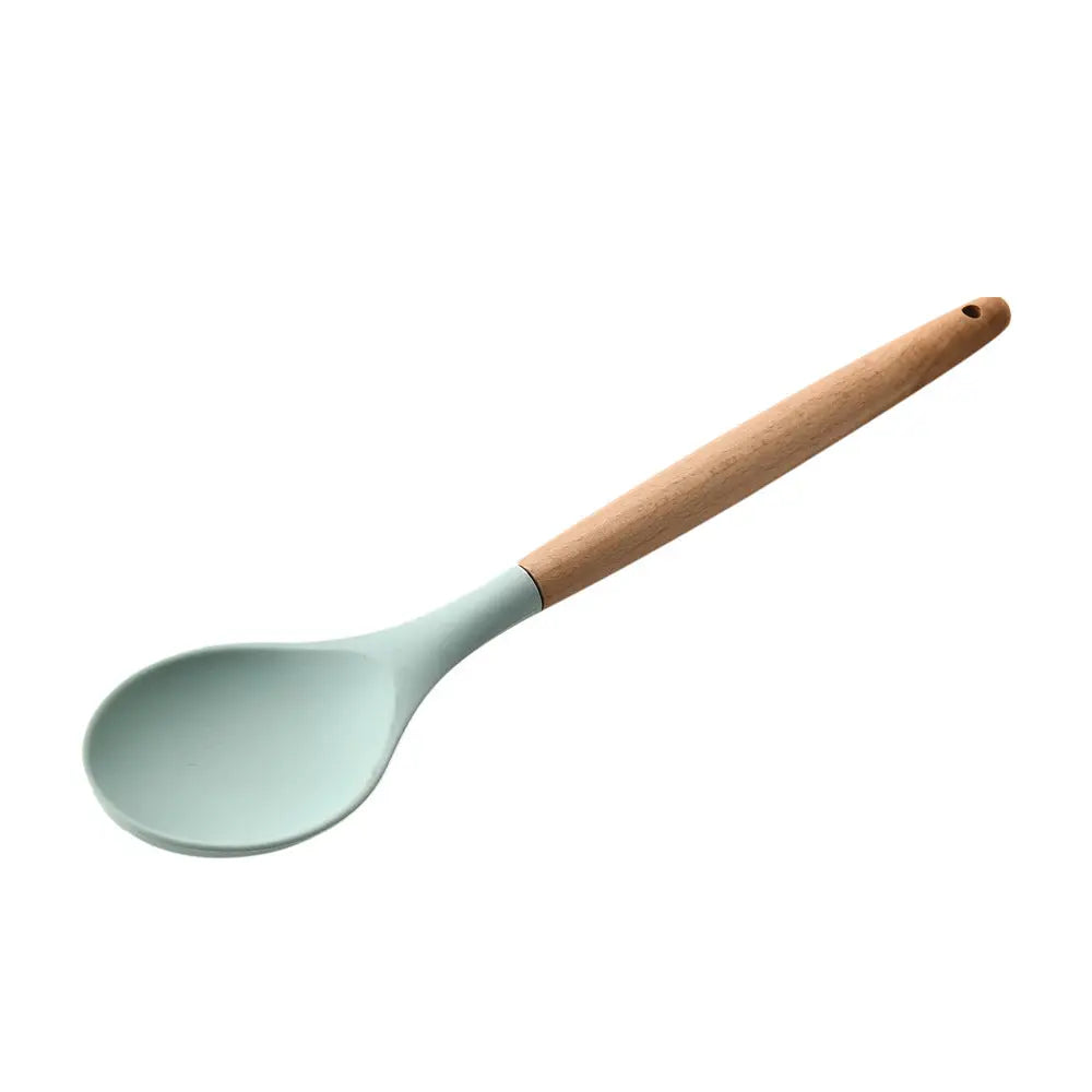 Silicone & Wood Handle Kitchen Utensil Set – Heat-Resistant Cooking Tools - view 17