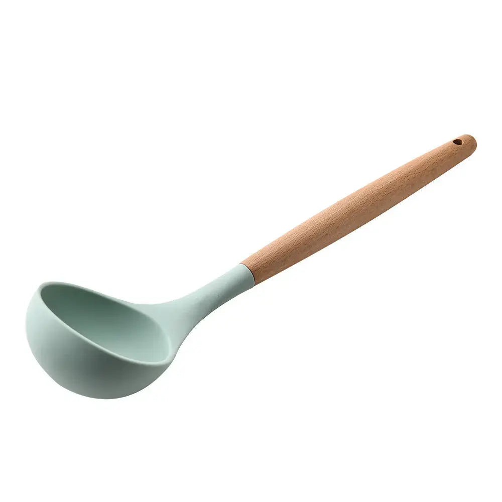 Silicone & Wood Handle Kitchen Utensil Set – Heat-Resistant Cooking Tools - view 21
