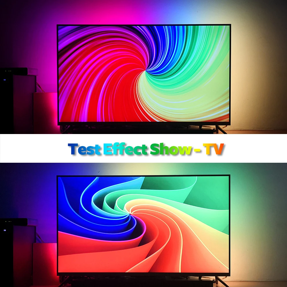 DIY Ambient TV PC Dream Screen USB LED Strip HDTV Computer Monitor Backlight Addressable WS2812B LED Strip 1/2/3/4/5M Full Set