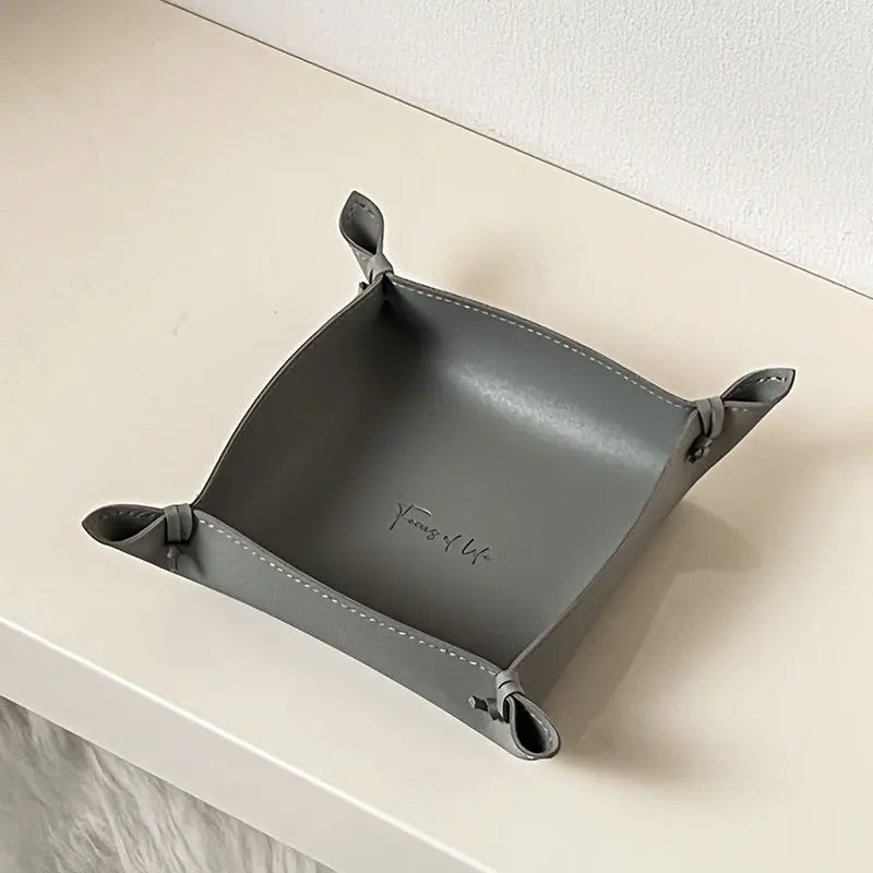 Luxury Leather Storage Tray – Modern Minimalist Desk & Vanity Organiser - view 14