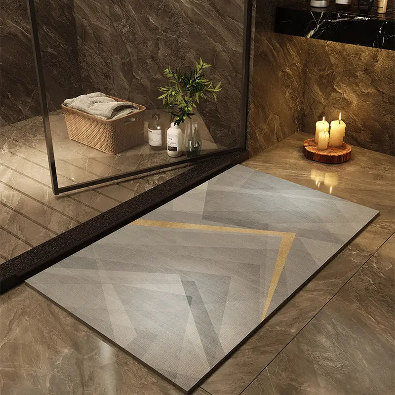 Printed Diatomaceous Earth Bathroom Mat – Quick-Drying & Water-Absorbent Floor Mat - view 13