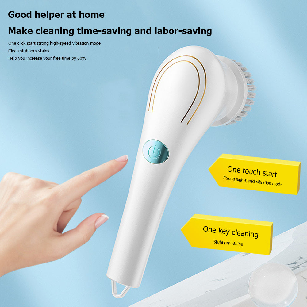 Electric spin scrubber shown on a plain background