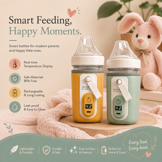 Portable Bottle Warmer Sleeve – USB Rechargeable Travel Milk Warmer