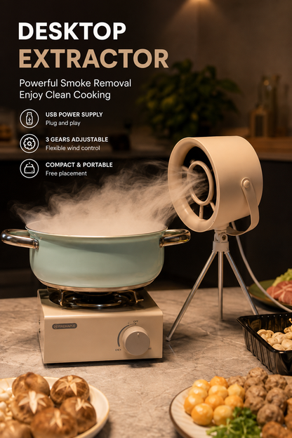 Portable Desktop Extractor Fan – USB Smoke Extractor for Hot Pot & BBQ