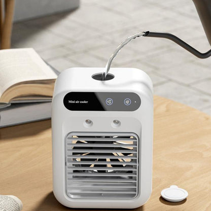 Portable USB Air Cooler Fan – Personal Water Cooling Fan with Humidifier & Ice Tray – product photo