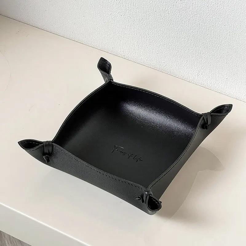 Luxury Leather Storage Tray – Modern Minimalist Desk & Vanity Organiser - view 12