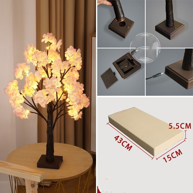 LED Cherry Blossom Tree Light – Decorative Indoor Lamp for Home, Party & Festive Decor – product photo