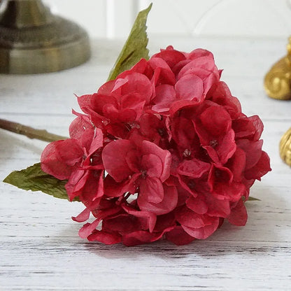 1 Bundle Silk Hydrangea Autumn Vase for Home Decor Valentine'S Day Wedding Bridal Bouquet Wall Setting Artificial Flowers Cheap