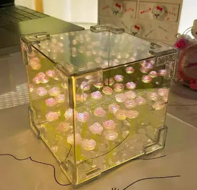 DIY Tulip Mirror Night Light Kit - Handmade Romantic Lamp Material Pack - view 9