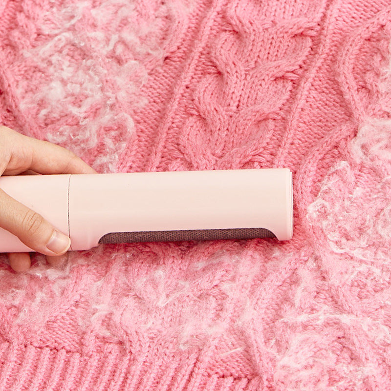 Pet hair remover brush one-touch button for emptying collected fur