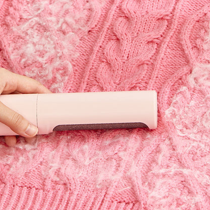 Pet hair remover brush one-touch button for emptying collected fur