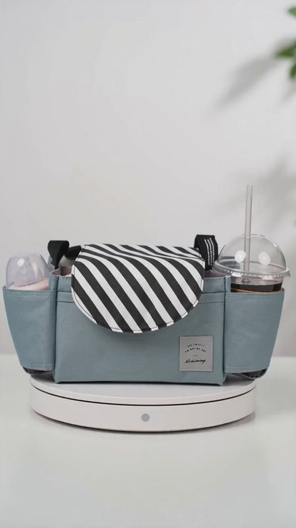 Stroller Organizer Bag – Baby Diaper Bag with Insulated Cup Holder