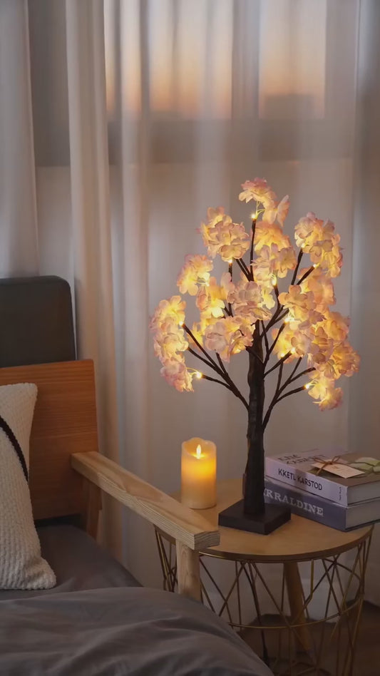 LED Cherry Blossom Tree Light – Decorative Indoor Table Lamp