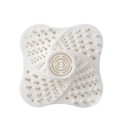 Silicone drain hair catcher set in black and white colors