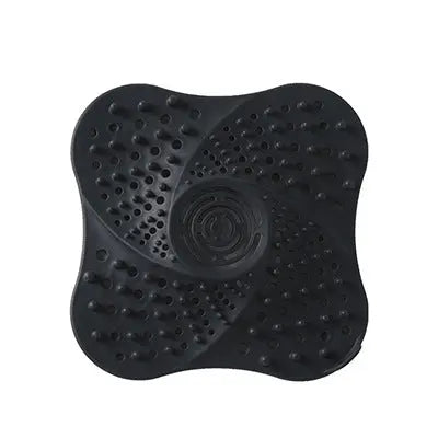 Close-up of the non-slip suction cup base on the silicone hair catcher