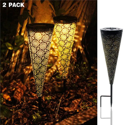 Solar garden projection light showing available lighting mode features