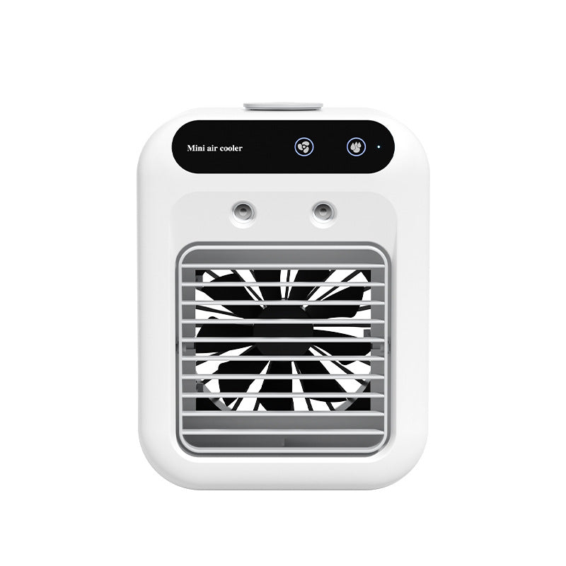 Portable USB air cooler fan shown on a plain white background