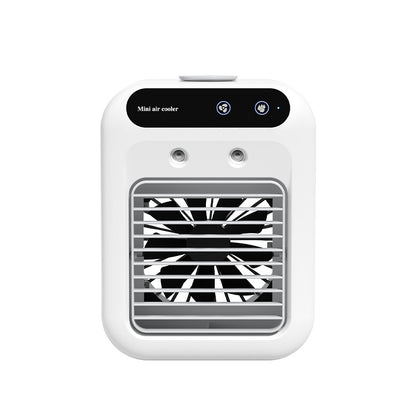 Portable USB air cooler fan shown on a plain white background